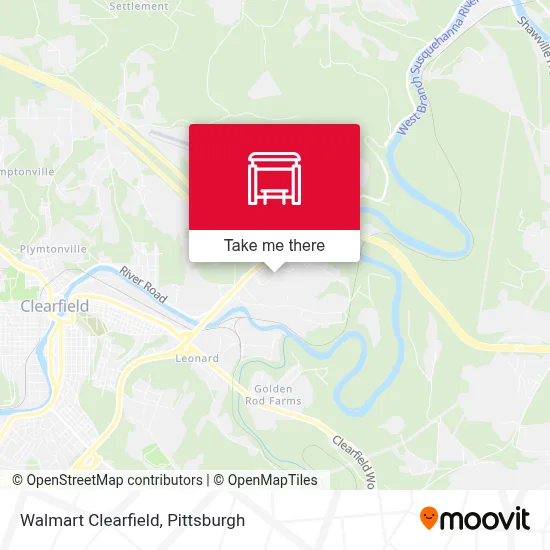 Walmart Clearfield map