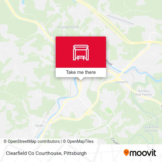 Clearfield Co Courthouse map