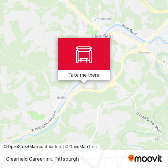 Mapa de Clearfield Careerlink