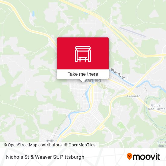 Nichols St & Weaver St map