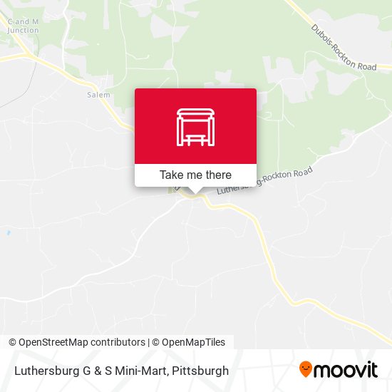 Mapa de Luthersburg G & S Mini-Mart
