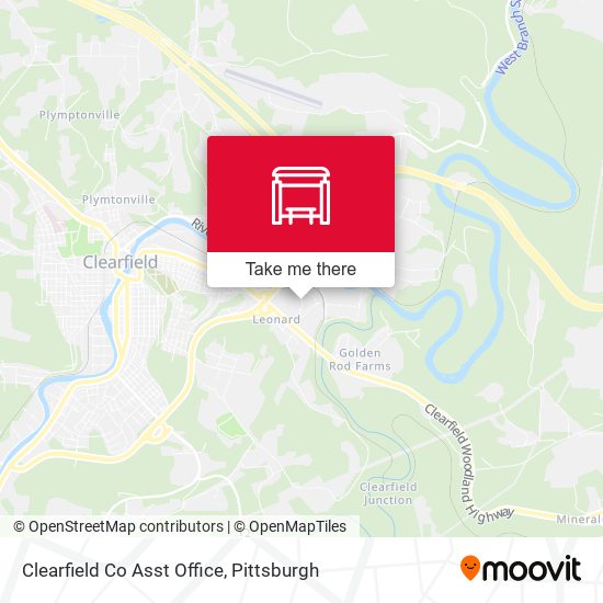 Clearfield Co Asst Office map