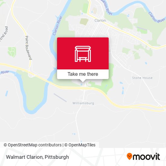 Walmart Clarion map