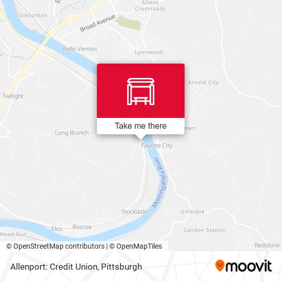 Mapa de Allenport: Credit Union