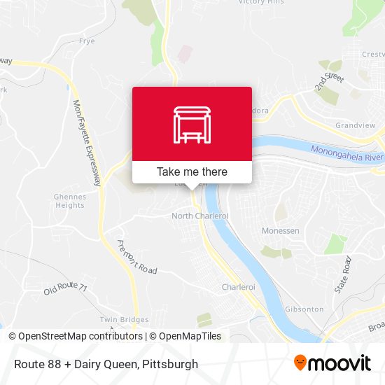 Mapa de Route 88 + Dairy Queen