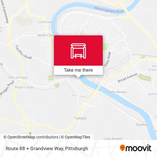 Route 88 + Grandview Way map