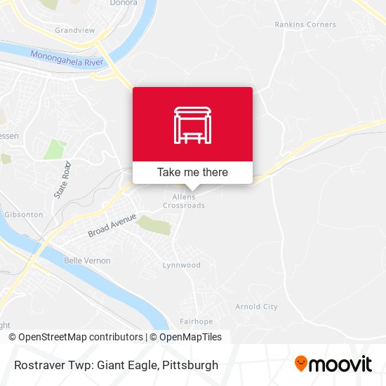 Mapa de Rostraver Twp: Giant Eagle