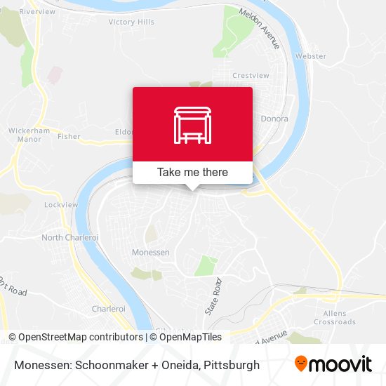 Monessen: Schoonmaker + Oneida map