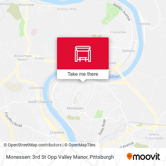 Mapa de Monessen: 3rd St Opp Valley Manor