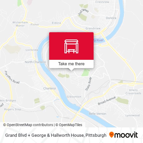 Grand Blvd + George & Hallworth House map