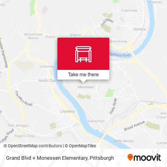 Mapa de Grand Blvd + Monessen Elementary