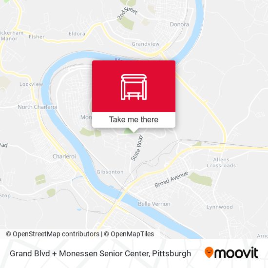 Mapa de Grand Blvd + Monessen Senior Center