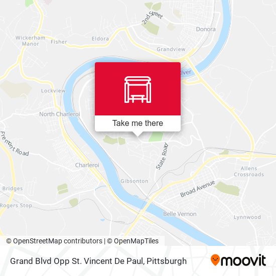 Grand Blvd Opp St. Vincent De Paul map
