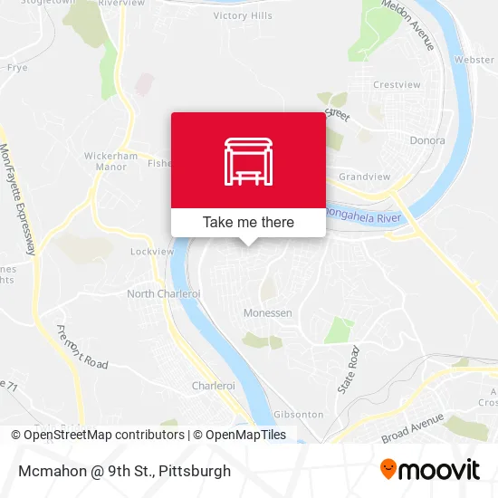 Mcmahon @ 9th St. map