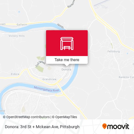 Donora: 3rd St + Mckean Ave map