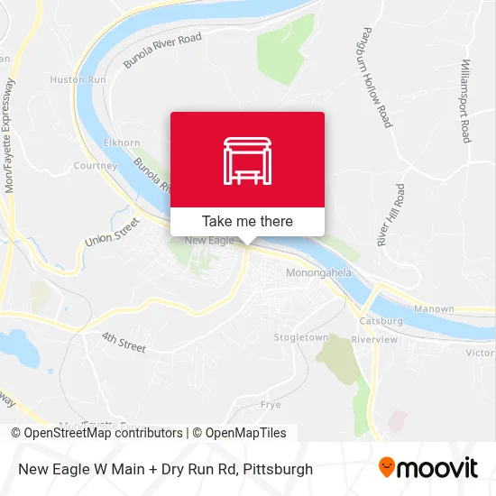 New Eagle W Main + Dry Run Rd map