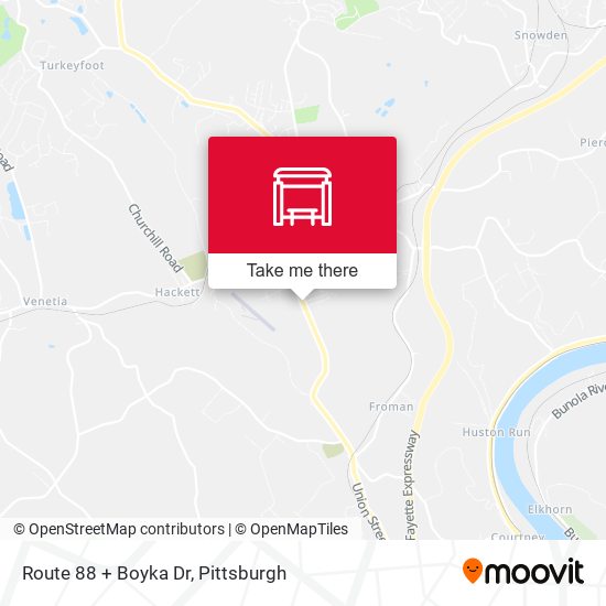 Mapa de Route 88 + Boyka Dr