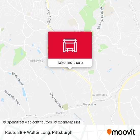Route 88 + Walter Long map