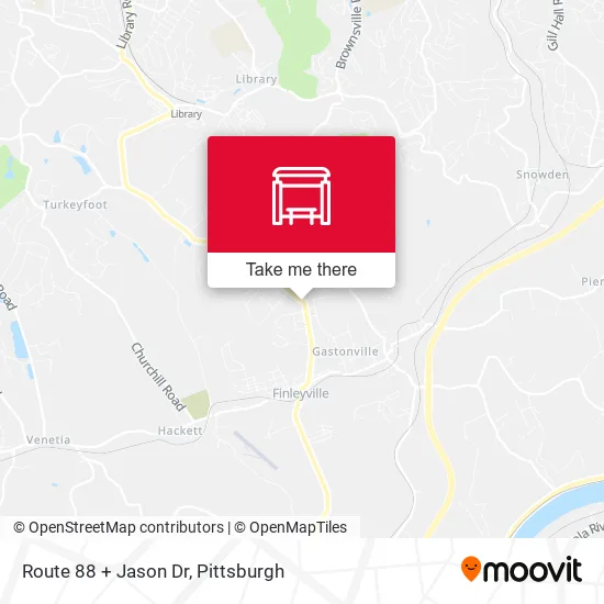 Route 88 + Jason Dr map
