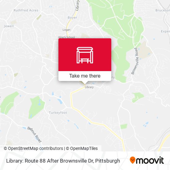 Library: Route 88 After Brownsville Dr map