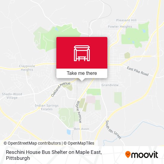Reschini House Bus Shelter on Maple East map