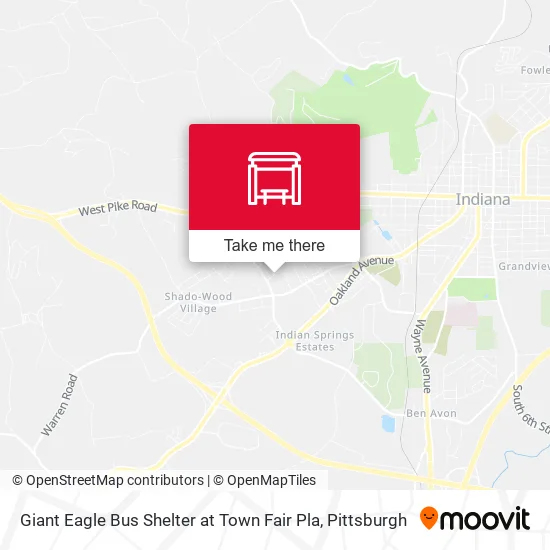 Giant Eagle Bus Shelter at Town Fair Pla map