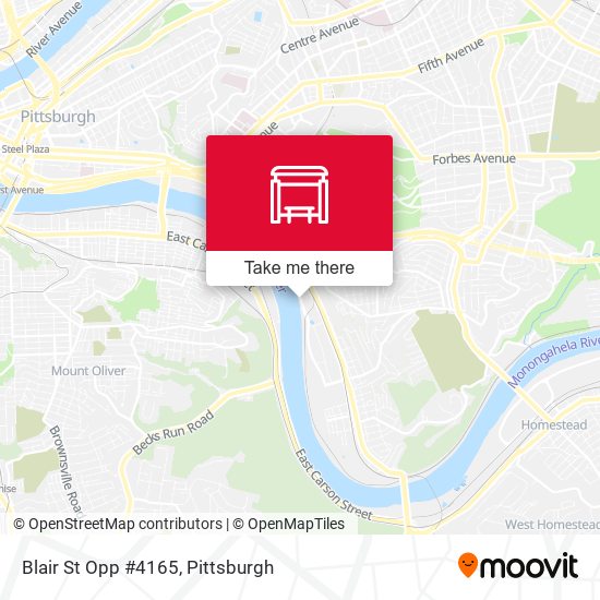 Mapa de Blair St Opp #4165