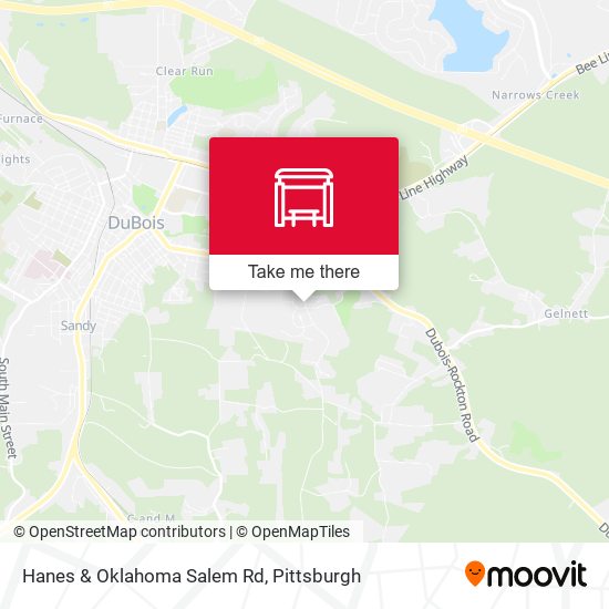 Hanes & Oklahoma Salem Rd map