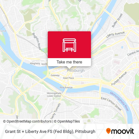 Grant St + Liberty Ave FS (Fed Bldg) map