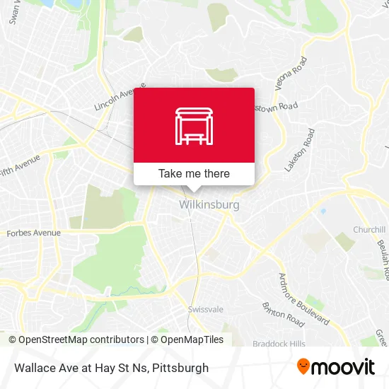 Wallace Ave at Hay St Ns map
