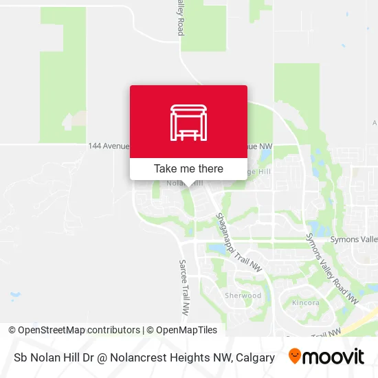 Sb Nolan Hill Dr @ Nolancrest Heights NW map