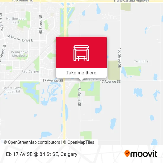 Eb 17 Av SE @ 84 St SE map