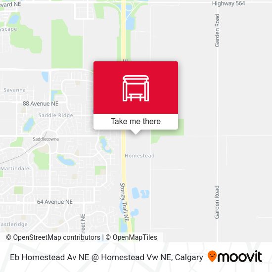 Eb Homestead Av NE @ Homestead Vw NE map
