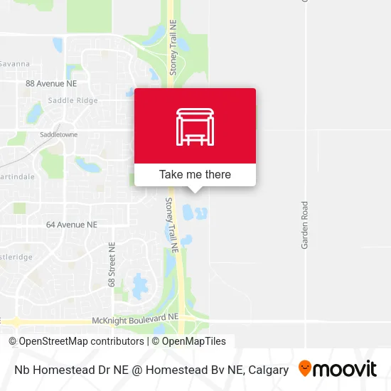 Nb Homestead Dr NE @ Homestead Bv NE map