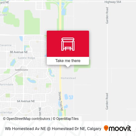 Wb Homestead Av NE @ Homestead Dr NE map