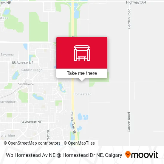 Wb Homestead Av NE @ Homestead Dr NE map