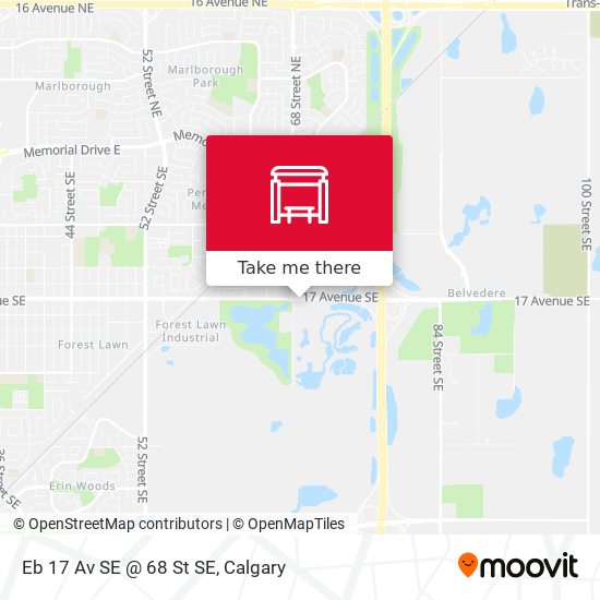 Eb 17 Av SE @ 68 St SE map