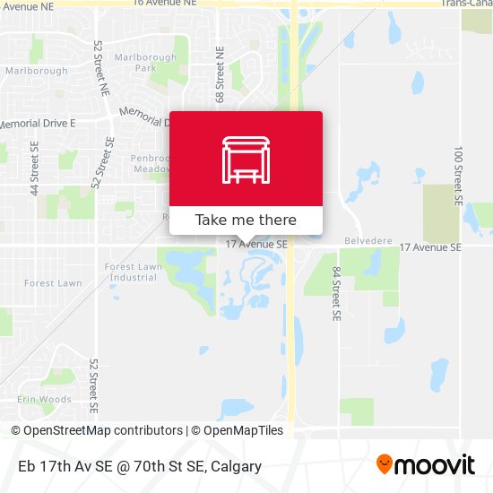 Eb 17th Av SE @ 70th St SE map