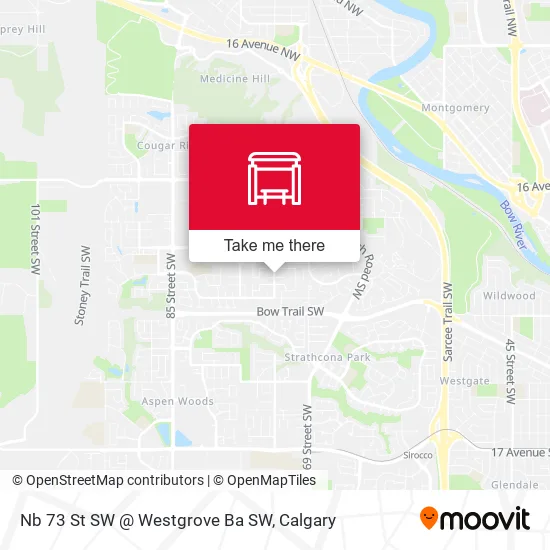Nb 73 St SW @ Westgrove Ba SW map