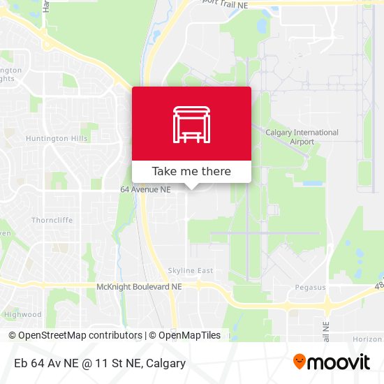Eb 64 Av NE @ 11 St NE map