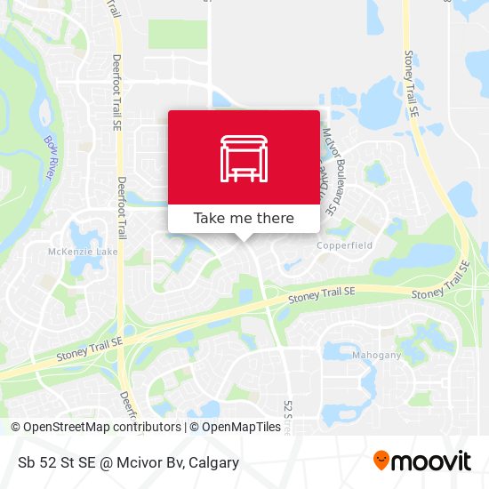 Sb 52 St SE @ Mcivor Bv map