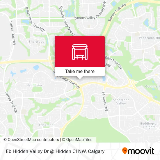 Eb Hidden Valley Dr @ Hidden Cl NW map