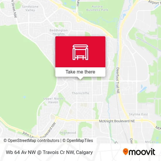 Wb 64 Av NW @ Travois Cr NW map