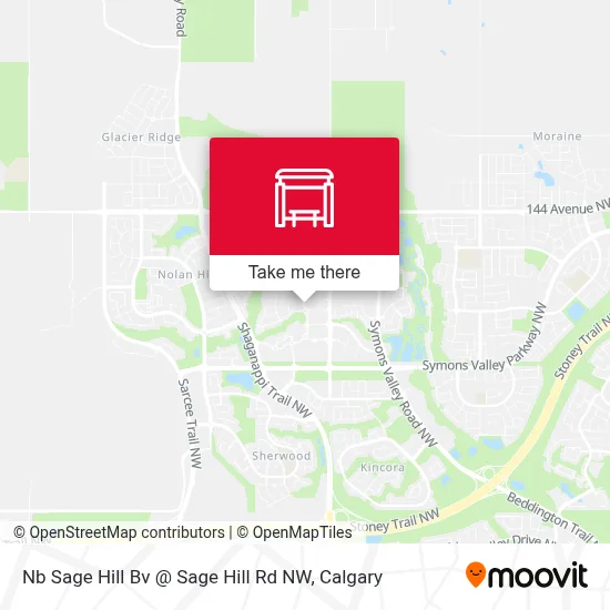 Nb Sage Hill Bv @ Sage Hill Rd NW map