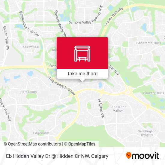 Eb Hidden Valley Dr @ Hidden Cr NW map