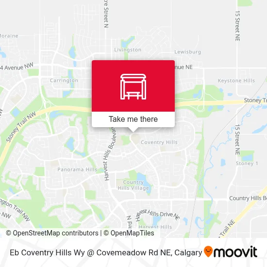 Eb Coventry Hills Wy @ Covemeadow Rd NE map