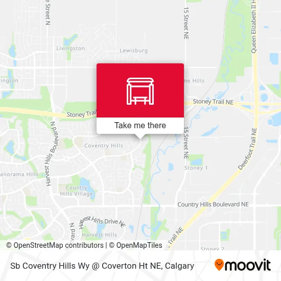 Sb Coventry Hills Wy @ Coverton Ht NE map
