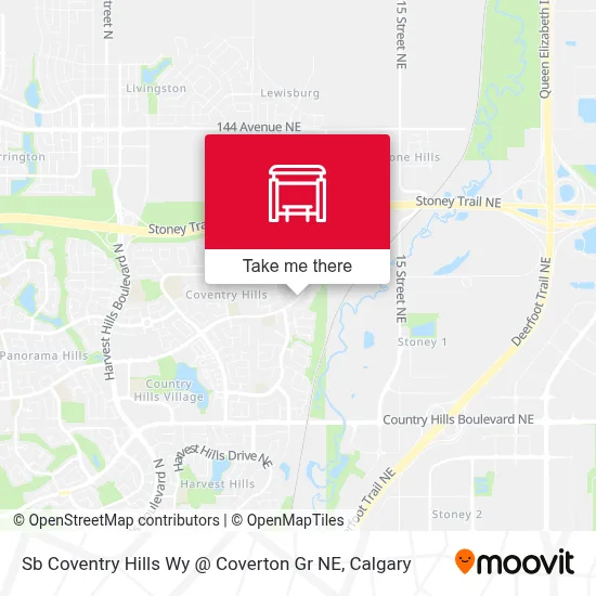 Sb Coventry Hills Wy @ Coverton Gr NE map