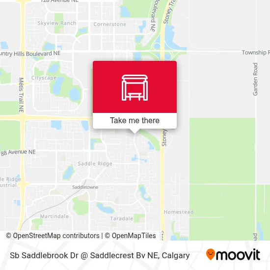 Sb Saddlebrook Dr @ Saddlecrest Bv NE map
