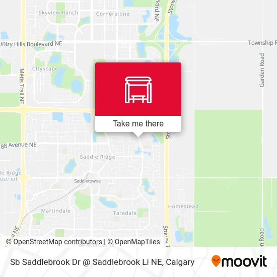 Sb Saddlebrook Dr @ Saddlebrook Li NE map